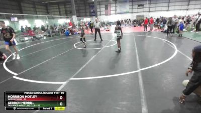 80 lbs Champ. Round 2 - Morrison Motley, WARMUPGANG vs Gerron Merrill, Tallwood Wrestling Club