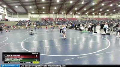 96 lbs Champ. Round 1 - Connor Simons, Sons Of Atlas Wrestling Club vs Parker Yorgason, Fremont Wrestling Club