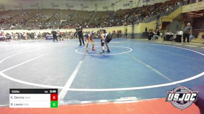 100 lbs Semifinal - Kale Dennis, Saints Wrestling Club vs Braxton Lewis, Noble Takedown Club