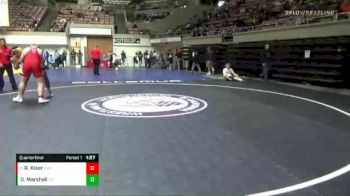 220 lbs Quarterfinal - Ricky Kiser, Goldmine Wrestling Club vs George Marshall, California