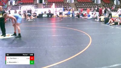 98 lbs Cons. Semi - Jordan Zambon, Team NBWC vs Jaclyn Bouzakis, Team Greco