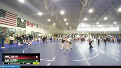 120 lbs 1st Place Match - Zuri Tavarez, Upper Valley Aces vs Avery Colvin, Roy Wrestling Club