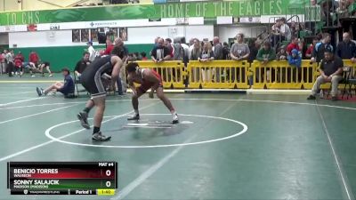 150 lbs Quarterfinal - Sonny Salajcik, Madison (Madison) vs Benicio Torres, WAUSEON