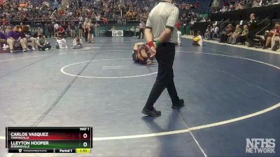 1A 126 lbs Semifinal - Carlos Vasquez, Thomasville vs Lleyton Hooper, Robbinsville