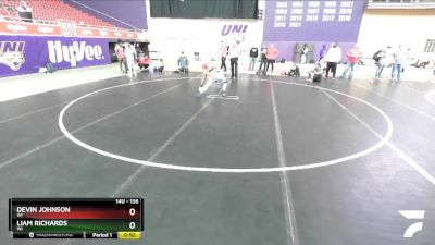 136 lbs Cons. Round 2 - Liam Richards, WI vs Devin Johnson, WI