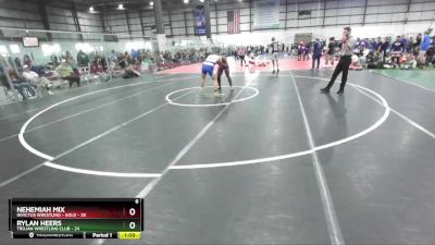 190 lbs Round 2 (4 Team) - Rylan Heers, TROJAN WRESTLING CLUB vs Nehemiah Mix, INVICTUS WRESTLING - GOLD