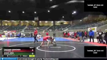 126 lbs Round 1 (4 Team) - Zachary Keinonen, 6A Newberg vs Emmit King, 6A McMinnville