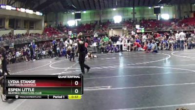 50-52 lbs Quarterfinal - Lydia Stange, Crofton/Bloomfield vs Espen Little, Beatrice Wrestling Club