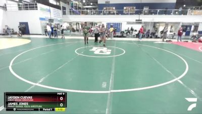 288 lbs Round 1 - Jayden Cuevas, Great Bridge Wrestling vs James Jones, Prince George Youth Wrestling