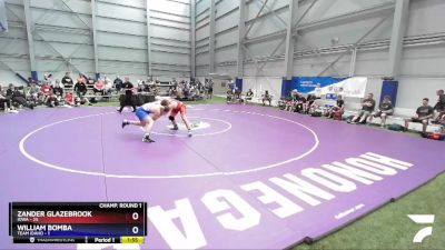 220 lbs Round 1 (16 Team) - Zander Glazebrook, Iowa vs William Bomba, Team Idaho