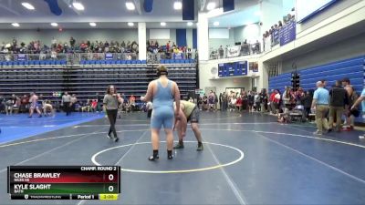 285 lbs Champ. Round 2 - Kyle Slaght, BATH vs Chase Brawley, Niles HS