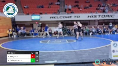 190 lbs Rr Rnd 2 - Aj Heeg, Stillwater, OK vs Michael Dellagatta, St. Joseph Regional