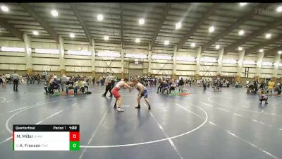 265 lbs Quarterfinal - Kaydon Franson, Fremont Wrestling Club vs McGregor Miller, Upper Valley Aces Wresstling