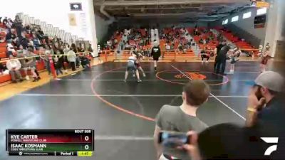 93-104 lbs Round 1 - Kye Carter, Powell Wrestling Club vs Isaac Kosmann, Cody Wrestling Club