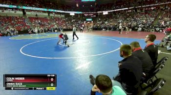 D3-138 lbs Champ. Round 1 - Colin Weber, Lomira vs Owen Race, Cedar Grove-Belgium