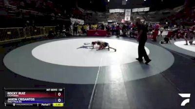 59 lbs 1st Place Match - Rocky Ruiz, California vs Jaxon Crisantos, Wolf Pack WC