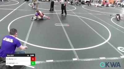 61 lbs Consi Of 8 #2 - Channing Anno, HURRICANE WRESTLING ACADEMY vs John Reid Locust, Vian Wrestling Club