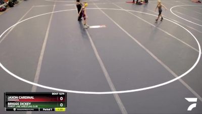 43-46 lbs Semifinal - Briggs Dickey, Forest Lake Wrestling Club vs Jaxon Cardinal, Minnesota