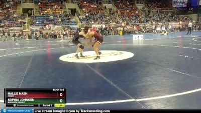 115 lbs Quarterfinal - Hallie Nash, Minot vs Sophia Johnson, Bismarck Legacy