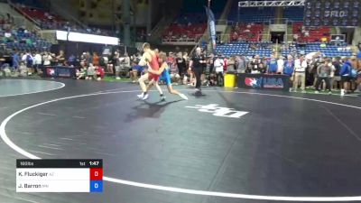 160 lbs Rnd Of 64 - Kal-El Fluckiger, Arizona vs Jackson Barron, Minnesota