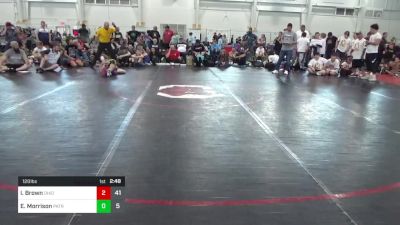 120 lbs Pools - Issac Brown, Ohio Gold 14K vs Ethan Morrison, Patriots Wrestling Club