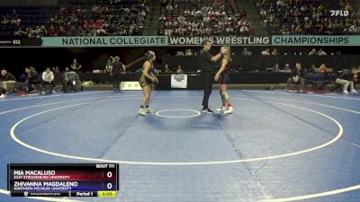 123 lbs Champ. Round 2 - Mia Macaluso, East Stroudsburg University vs Zhivanna Magdaleno, Northern Michigan University