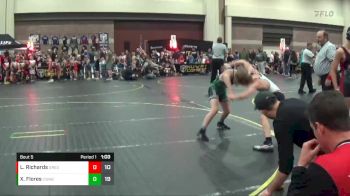 96 lbs Round 2 (6 Team) - Xavier Flores, Contenders Wrestling Academy Blue vs Luke Richards, Ares