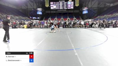 113 lbs Cons 8 #2 - Nicholas Sorrow, Michigan vs Lincoln Sledzianowski, Pennsylvania