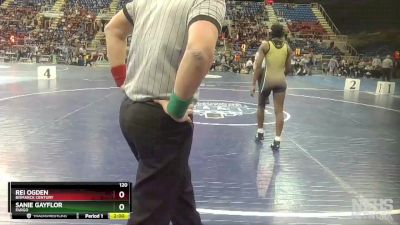 120 lbs Semifinal - Rei Ogden, Bismarck Century vs Sanie Gayflor, Fargo