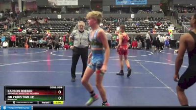 112 lbs Cons. Semi - Karson Roeber, Siouxland Wrestling Academy vs Sir Chris Swillie, Ready RP