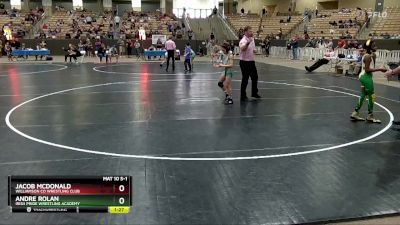 85 lbs Cons. Round 3 - Andre Rolan, Irish Pride Wrestling Academy vs Jacob McDonald, Williamson Co Wrestling Club