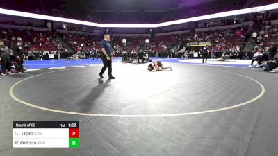 126 lbs Round Of 32 - Jeff Lopez, Clovis West vs Rylan Pedroza, Buena