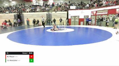 74 lbs Semifinal - Oliver Westphal, Sabertooth WC vs Maverick Meyer, Dragon Wrestling Club