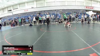 53 lbs Cons. Round 5 - Kaleb Leitch, Midwest Xtreme Wrestling vs Leyton Boyd, Contenders Wrestling Academy