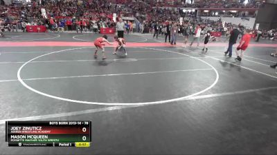 78 lbs Cons. Round 2 - Mason McQueen, Poynette Panther Youth Wrestli vs Joey Zinuticz, Askren Wrestling Academy