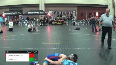 72 lbs Placement (4 Team) - Luke Smothermon, Ares vs Luke Pipito, Contenders Wrestling Academy Blue