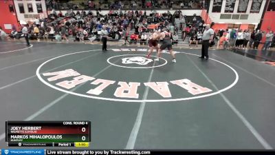 285 lbs Cons. Round 4 - Joey Herbert, Wilmette (LOYOLA) vs Markos Mihalopoulos, HUNTLEY