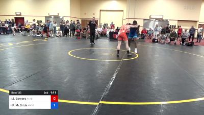 78 kg Quarters - James Bowers, Alabama vs Phillip McBride, Master Statesmen WC