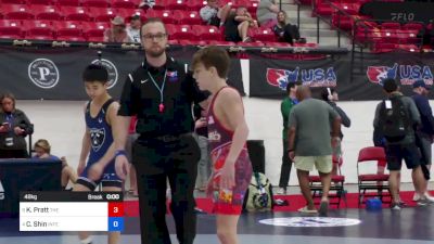 48 kg Semis - Kaleb Pratt, The Wrestling Academy vs Carter Shin, Integrity Wrestling Club