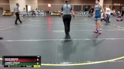 130 lbs Quarterfinals (8 Team) - Corbin Conley, Untouchables vs Gavin Brown, Contenders WA