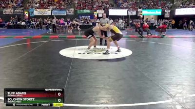 AA - 205 lbs Quarterfinal - Tuff Adams, Helena Capital vs Solomon Stortz, Billings West