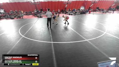 106 lbs Quarterfinal - Zaiyahn Ornelas, Team Zapas Wrestling Club vs Vincent Knowles, Wisconsin