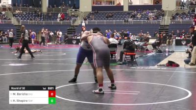 285 lbs Round Of 32 - Marc Berisha, Sacred Heart vs Harrison Shapiro, Franklin & Marshall