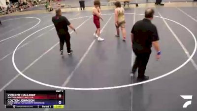 285 lbs Round 2 - Vincent Halliday, Waconia Wrestling Club vs Colton Johnson, Coon Rapids Mat Bandits Wrestling Club