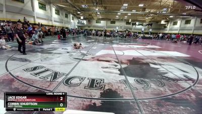 85 lbs Cons. Round 4 - Corbin Knudtson, West Central vs Jace Edgar, Redfield Youth Wrestling