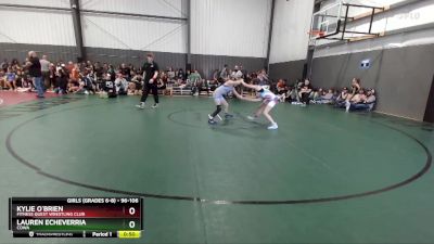 96-106 lbs Round 4 - Lauren Echeverria, COWA vs Kylie O`Brien, Fitness Quest Wrestling Club