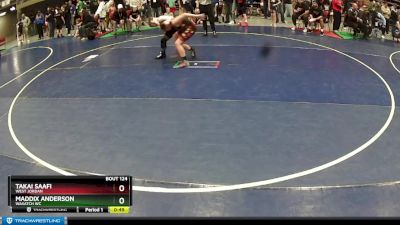 120 lbs Round 2 - Maddix Anderson, Wasatch WC vs Takai Saafi, West Jordan