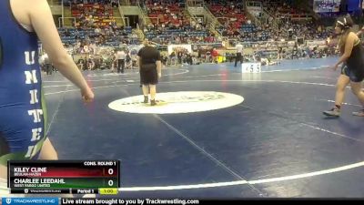 170 lbs Cons. Round 1 - Kiley Cline, Beulah-Hazen vs Charlee Leedahl, West Fargo United