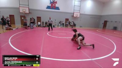 165 lbs Finals (2 Team) - Olivia Rodriguez, Big Dog Ranch vs Raylan Ross, BB Wrestling