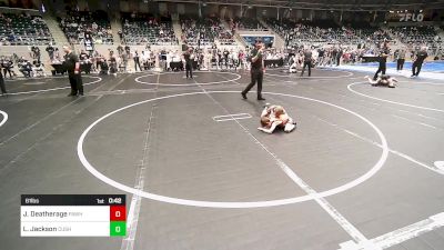 61 lbs Round Of 16 - Jackson Deatherage, Pawhuska Elks Takedown vs Levi Jackson, Cushing